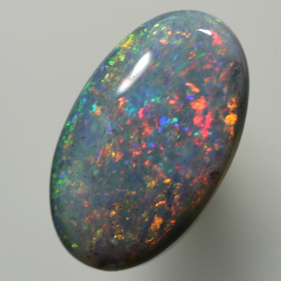 SOLID BLACK OPAL Red fire moves over blues SEE VIDEO